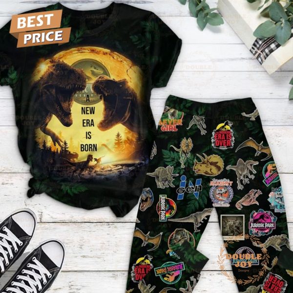 Jurassic World Rebirth A New Era Is Born Fleece Pajamas Set