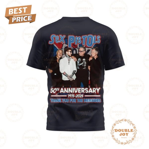 Sex Pistols 50th Anniversay 1975-2025 Thank You For The Memories Limited Edition T-Shirt, Hoodie