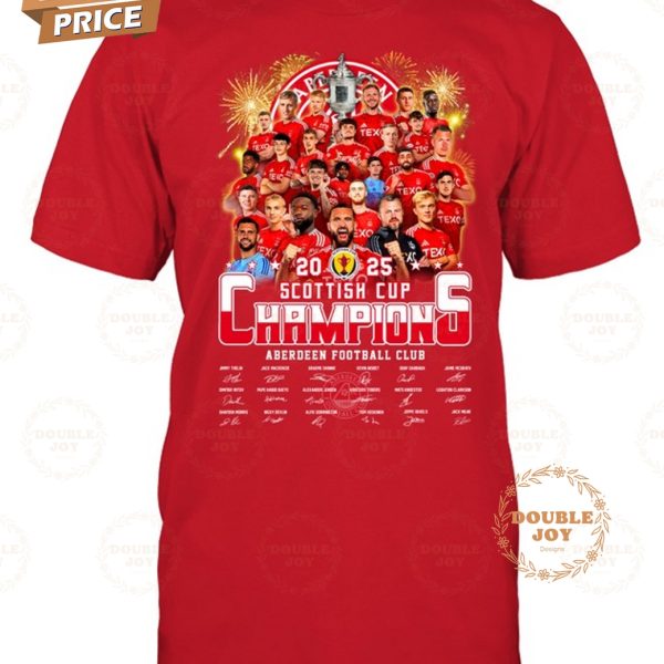 Aberdeen F.C Scottish Cup Champions 2025 T-Shirt