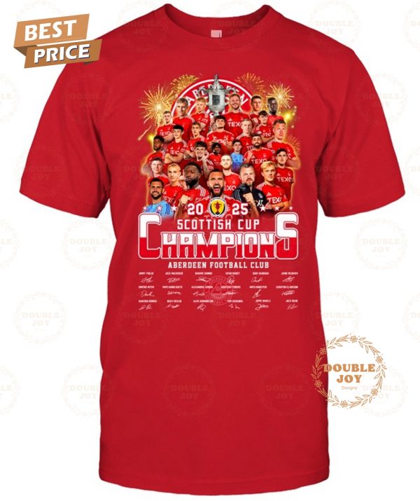 Aberdeen F.C Scottish Cup Champions 2025 T-Shirt