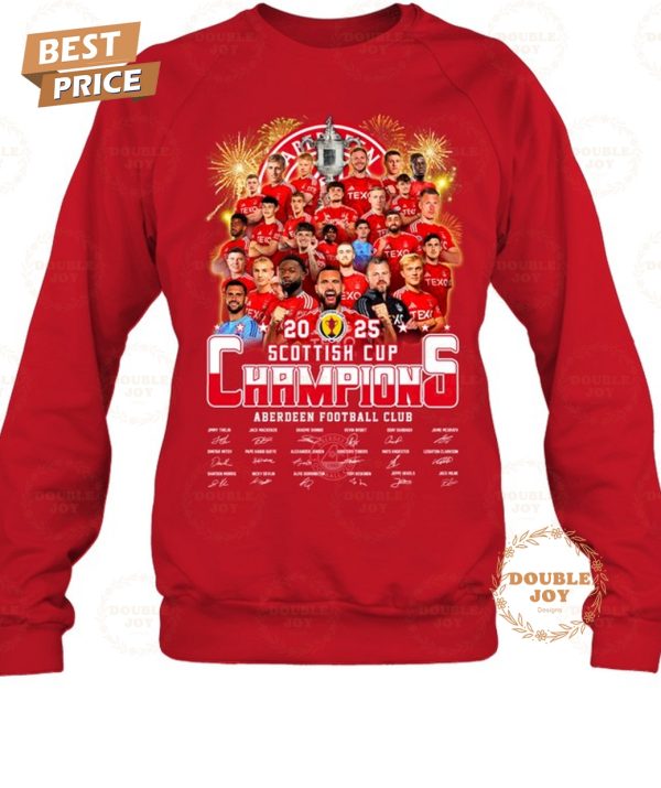 Aberdeen F.C Scottish Cup Champions 2025 T-Shirt