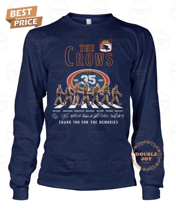 Adelaide Crows 35th 1990-2025 Thank You For The Memories T-Shirt