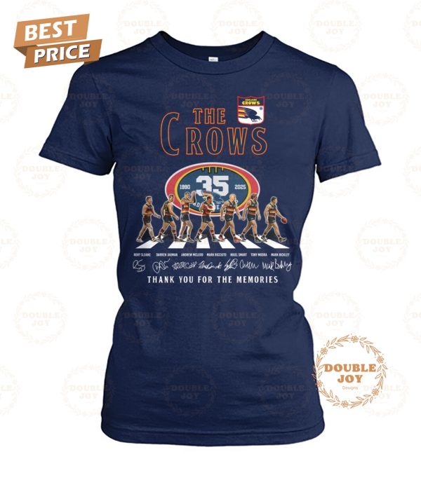 Adelaide Crows 35th 1990-2025 Thank You For The Memories T-Shirt