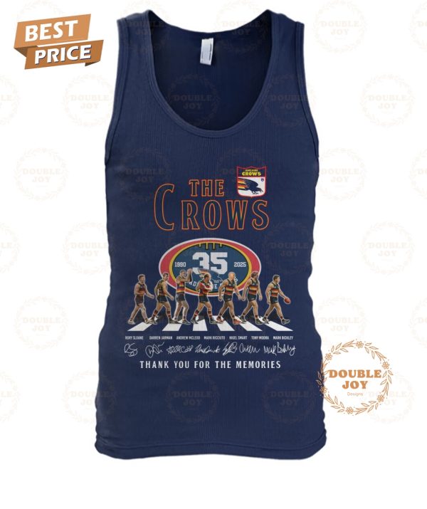 Adelaide Crows 35th 1990-2025 Thank You For The Memories T-Shirt