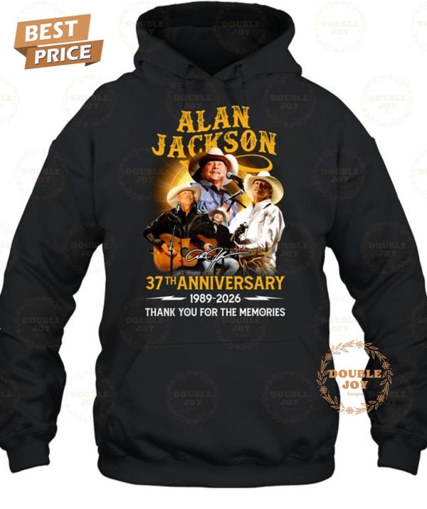 Alan Jackson 37th Anniversary 1989-2026 Thank You For The Memories T-Shirt