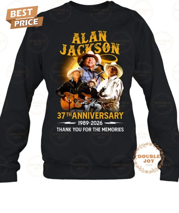 Alan Jackson 37th Anniversary 1989-2026 Thank You For The Memories T-Shirt