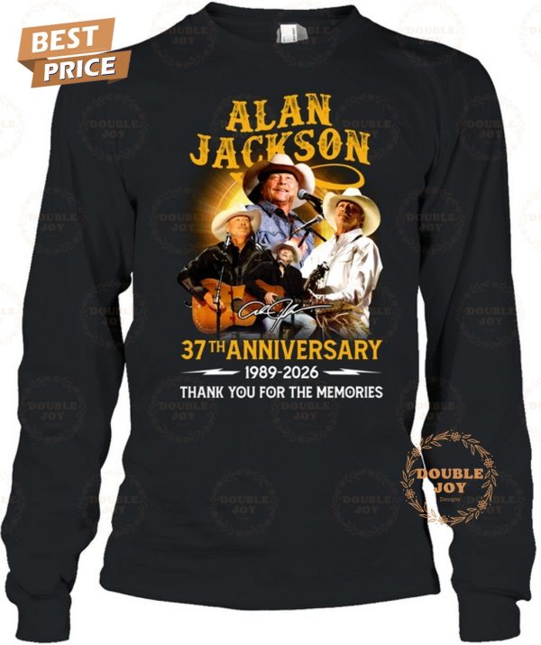 Alan Jackson 37th Anniversary 1989-2026 Thank You For The Memories T-Shirt