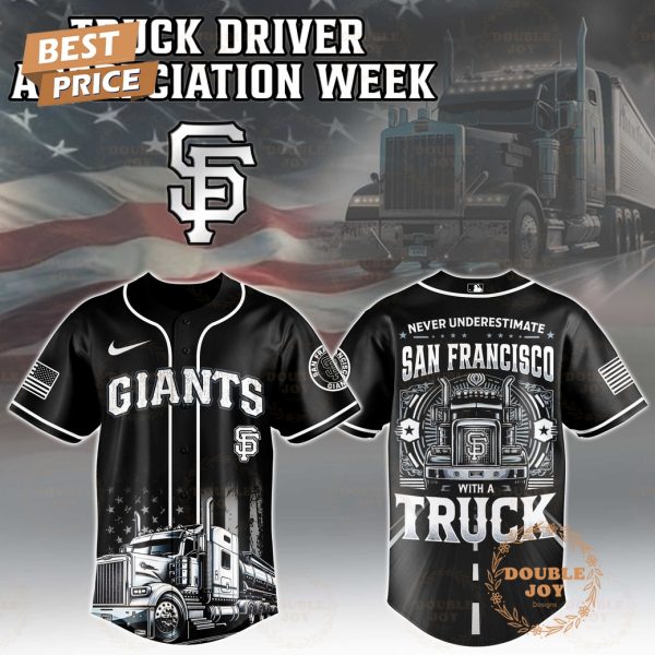 San Francisco Giants Truck Driver Appreciation Week 2025 Limited Edition Baseball Jersey