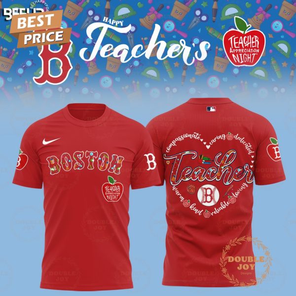 2025 Boston Red Sox Happy Teachers Appreciation Night Limited Edition Hoodie – Red