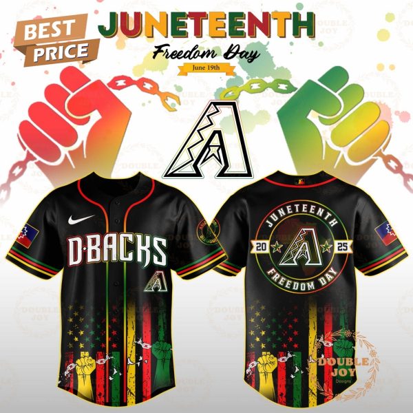 Arizona Diamondbacks Juneteenth Freedom Day 2025 Special Edition Baseball Jersey
