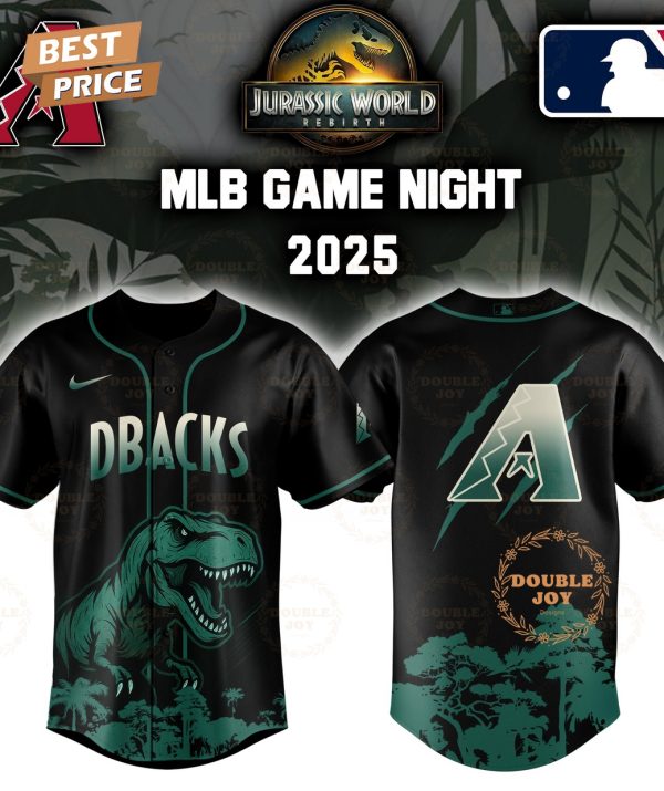 Arizona Diamondbacks Jurassic World Rebirth Game Night 2025 Special Edition Baseball Jersey