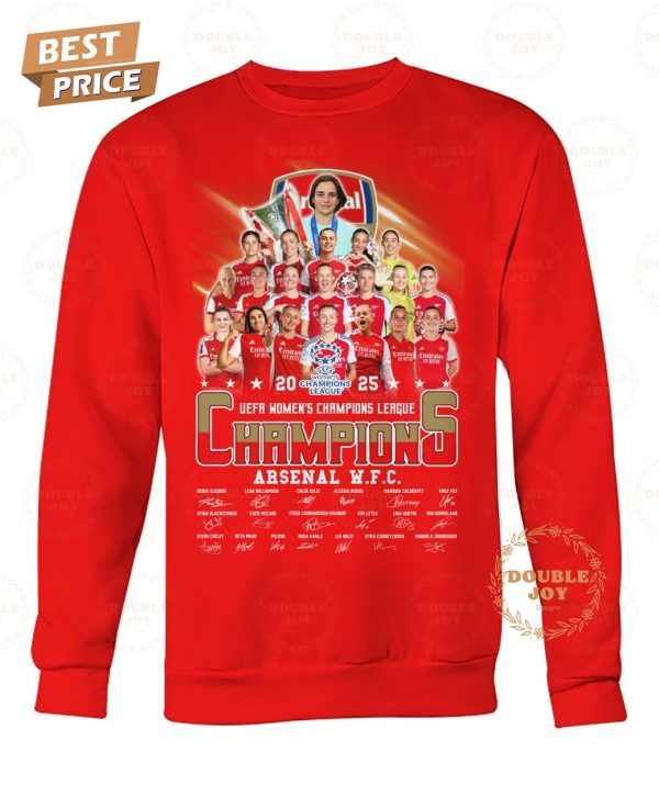 Arsenal W.F.C 2025 UEFA Women’s Champions League T-Shirt