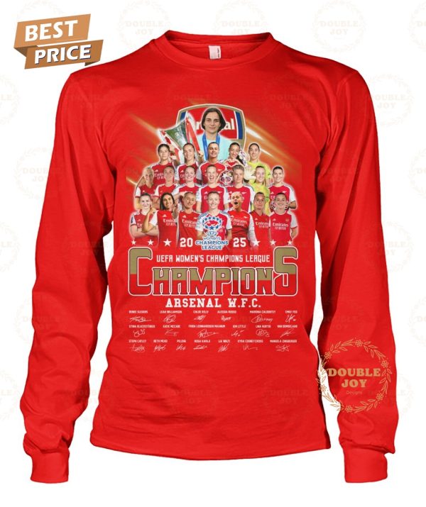 Arsenal W.F.C 2025 UEFA Women’s Champions League T-Shirt