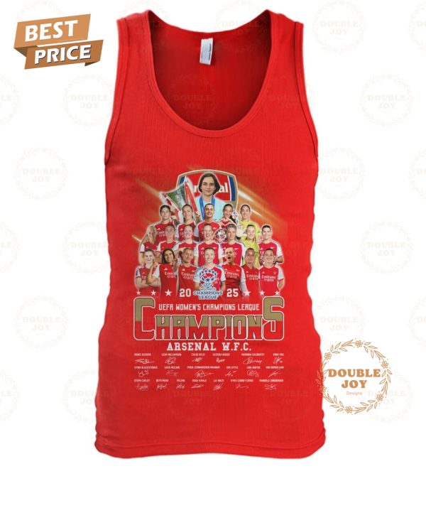 Arsenal W.F.C 2025 UEFA Women’s Champions League T-Shirt
