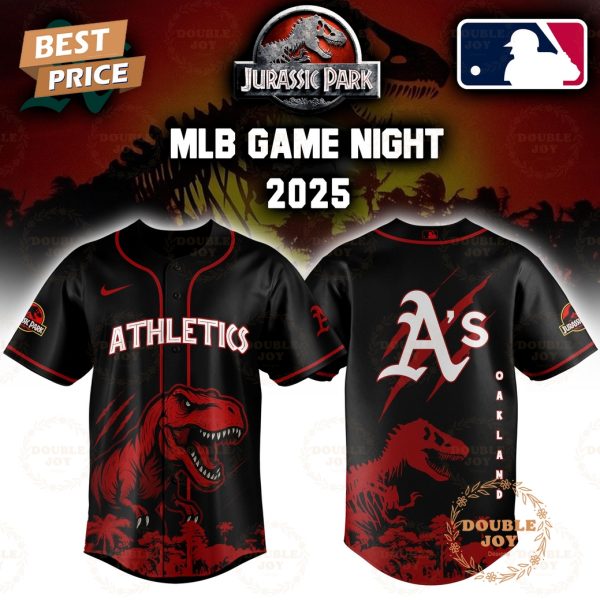 Athletics Jurassic Park Game Night 2025 Limited Edition Baseball Jersey