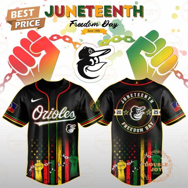 Baltimore Orioles Juneteenth Freedom Day 2025 Special Edition Baseball Jersey