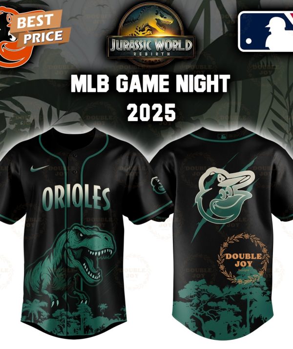 Baltimore Orioles Jurassic World Rebirth Game Night 2025 Special Edition Baseball Jersey