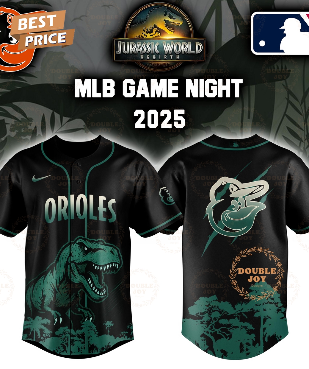 Baltimore Orioles Jurassic World Rebirth Game Night 2025 Special Edition Baseball Jersey Baltimore Orioles Jurassic World Rebirth Game Night 2025 Special Edition Baseball Jersey