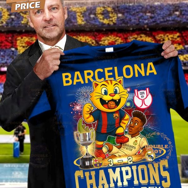 Barcelona F.C Champions Copa Del Rey Limited Edition T-Shirt