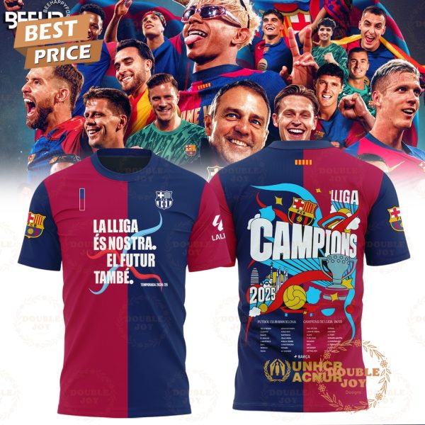 Barcelona F.C La Lliga Campions 2025 Limited Edition T-Shirt, Hoodie