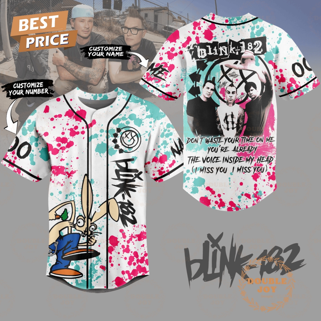 Blink-182 I Miss You Custom Name Special Edition Baseball Jersey Blink-182 I Miss You Custom Name Special Edition Baseball Jersey
