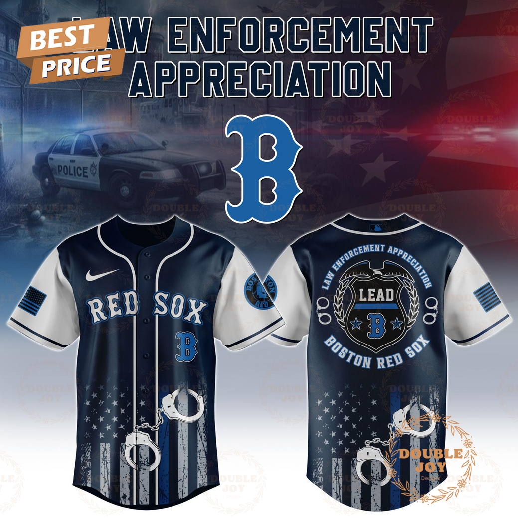 Boston Red Sox Law Enforcement Appreciation Day 2025 Special Edition Baseball Jersey Boston Red Sox Law Enforcement Appreciation Day 2025 Special Edition Baseball Jersey