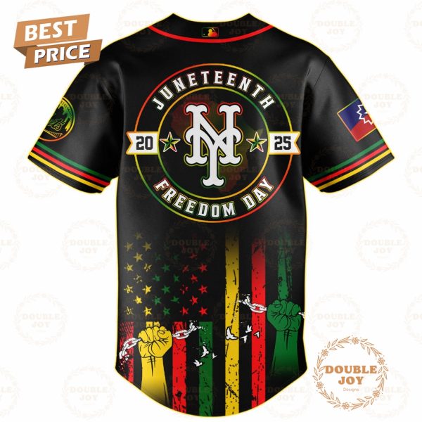 New York Mets Juneteenth Freedom Day 2025 Special Edition Baseball Jersey