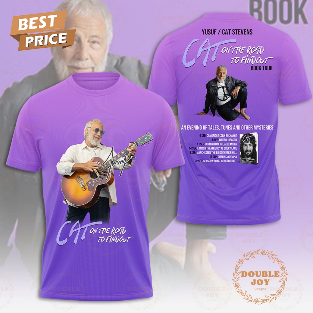 Cat Stevens On The Road To Findout Book Tour Limited Edition T-Shirt, Hoodie Cat Stevens On The Road To Findout Book Tour Limited Edition T-Shirt, Hoodie