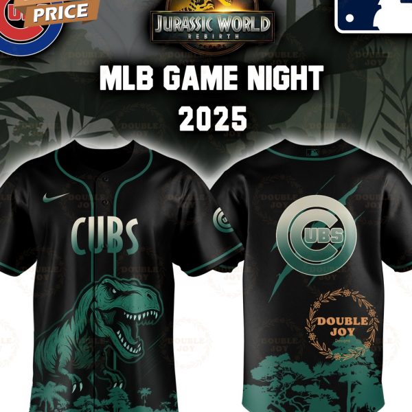 Chicago Cubs Jurassic World Rebirth Game Night 2025 Special Edition Baseball Jersey