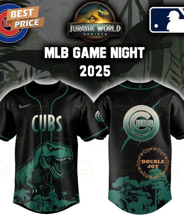Chicago Cubs Jurassic World Rebirth Game Night 2025 Special Edition Baseball Jersey