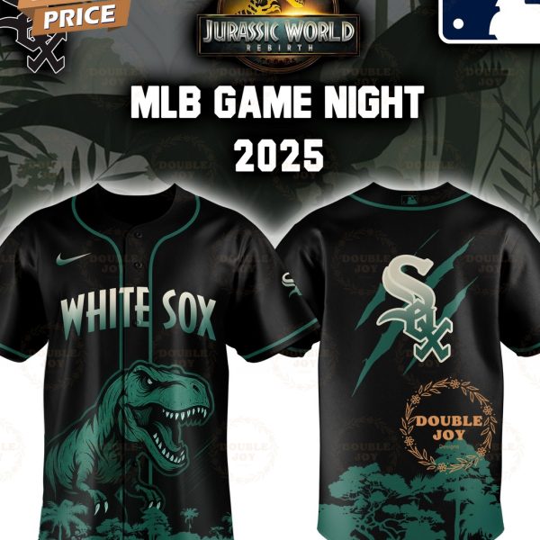 Chicago White Sox Jurassic World Rebirth Game Night 2025 Special Edition Baseball Jersey