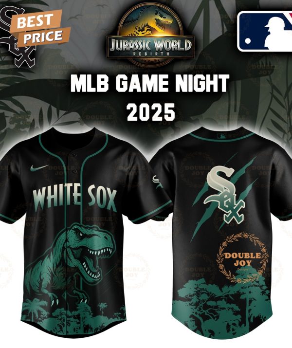 Chicago White Sox Jurassic World Rebirth Game Night 2025 Special Edition Baseball Jersey