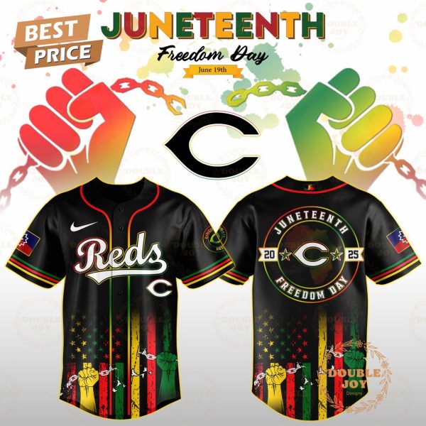 Cincinnati Reds Juneteenth Freedom Day 2025 Special Edition Baseball Jersey