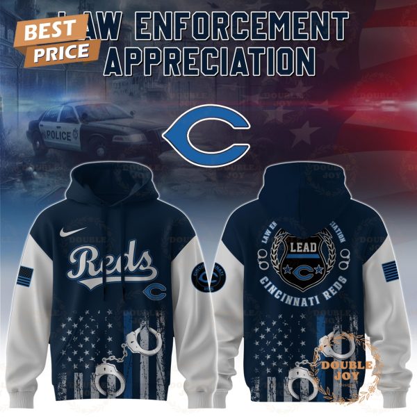 Cincinnati Reds Law Enforcement Appreciation Day 2025 Special Edition Hoodie