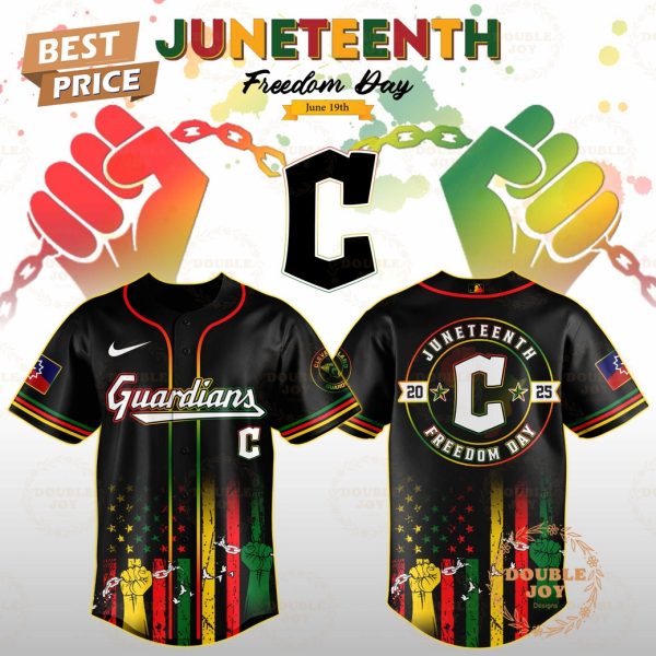 Cleveland Guardians Juneteenth Freedom Day 2025 Special Edition Baseball Jersey