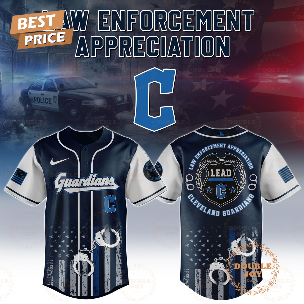 Cleveland Guardians Law Enforcement Appreciation Day 2025 Special Edition Baseball Jersey Cleveland Guardians Law Enforcement Appreciation Day 2025 Special Edition Baseball Jersey