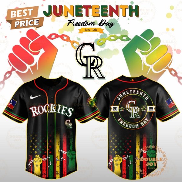 Colorado Rockies Juneteenth Freedom Day 2025 Special Edition Baseball Jersey