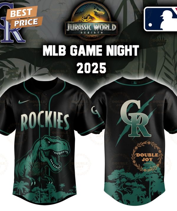 Colorado Rockies Jurassic World Rebirth Game Night 2025 Special Edition Baseball Jersey