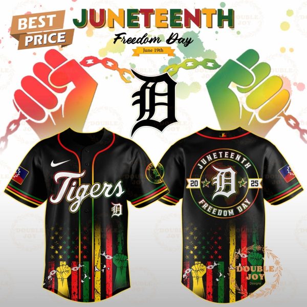 Detroit Tigers Juneteenth Freedom Day 2025 Special Edition Baseball Jersey