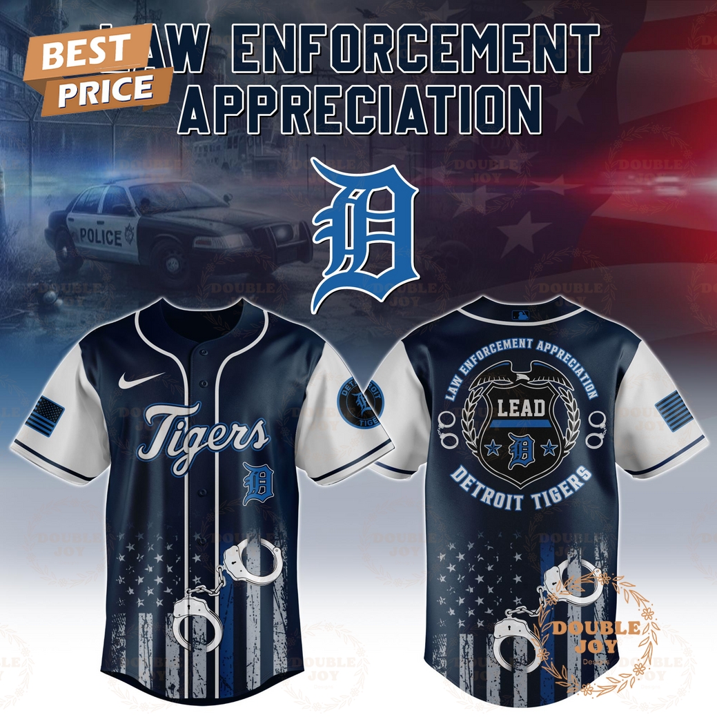 Detroit Tigers Law Enforcement Appreciation Day 2025 Special Edition Baseball Jersey Detroit Tigers Law Enforcement Appreciation Day 2025 Special Edition Baseball Jersey