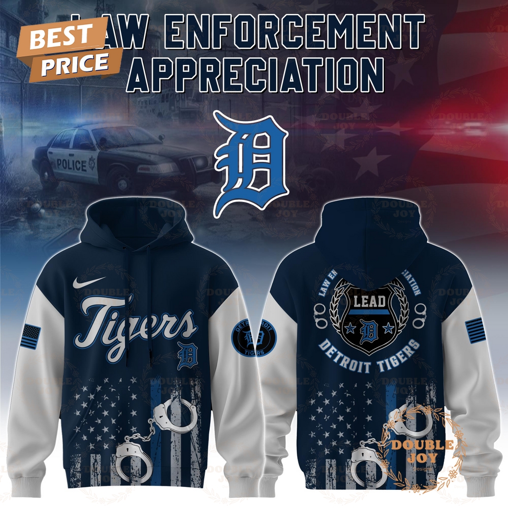Detroit Tigers Law Enforcement Appreciation Day 2025 Special Edition Hoodie Detroit Tigers Law Enforcement Appreciation Day 2025 Special Edition Hoodie