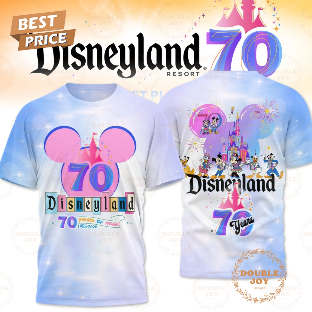 Disneyland 70 Years Of Magic 1955-2025 Limited Edition T-Shirt, Hoodie Disneyland 70 Years Of Magic 1955-2025 Limited Edition T-Shirt, Hoodie