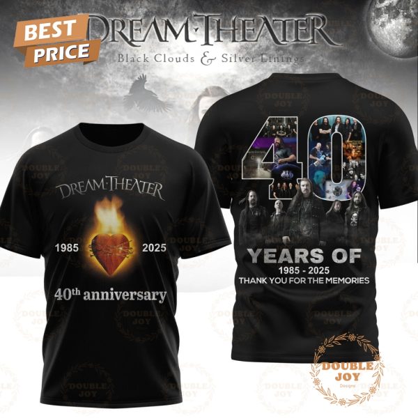 Dream Theater 1985-2025 40th Anniversary Limited Edition T-Shirt, Hoodie