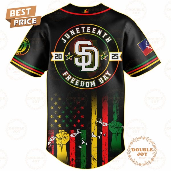 San Diego Padres Juneteenth Freedom Day 2025 Special Edition Baseball Jersey