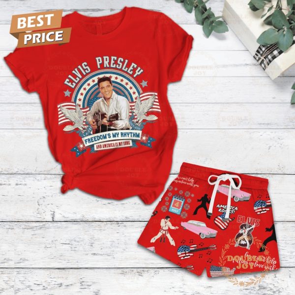Elvis Presley Freedom’s My Rhythm And America Is My Song Limited Edition Fleece Pajamas Set