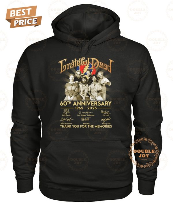 Grateful Dead 60th Anniversary 1965-2025 Thank You For The Memories Limited Edition T-Shirt