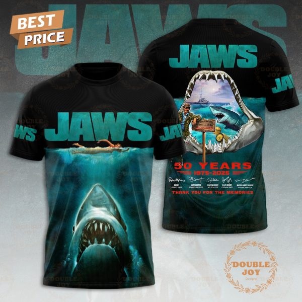 Jaws 50 Years 1975-2025 Thank You For The Memories New Special Edition T-Shirt, Hoodie