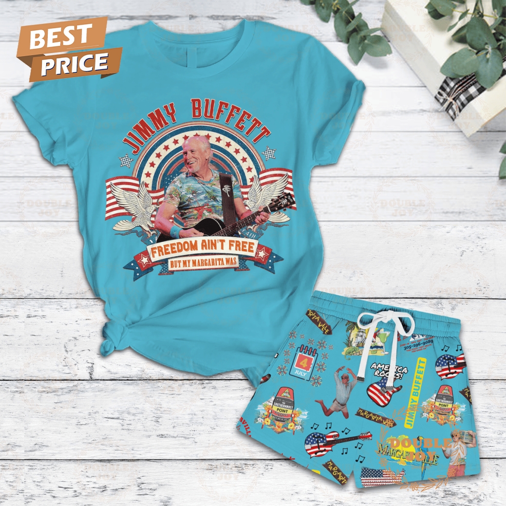 Jimmy Buffett Freedom Ain't Free But My Margarita Was Limited Edition Fleece Pajamas Set Jimmy Buffett Freedom Ain't Free But My Margarita Was Limited Edition Fleece Pajamas Set