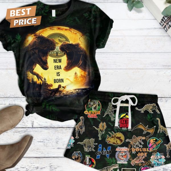 Jurassic World Rebirth A New Era Is Born Fleece Pajamas Set