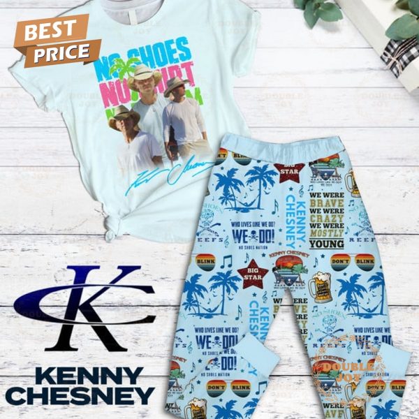 Kenny Chesney No Shoes, No Shirt, No Problems Fleece Pajamas Set